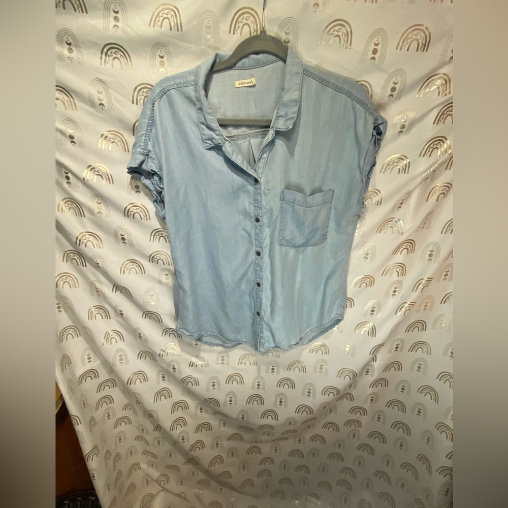 Sneak Peek Sky Blue Denim Shirt